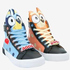 Men’s Bluey & Bingo Figural Hi-Top Sneakers - Size 8